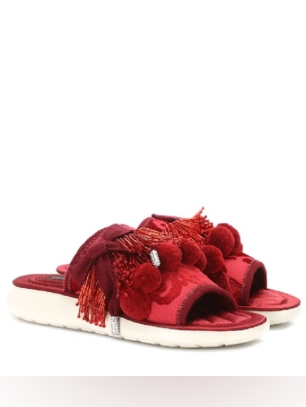 Marc Jacobs ‘Emerson’ Red Pompom Sandals
